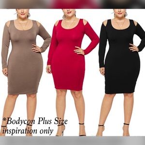 🆕🌼🌸 Bodycon Cold Shoulder